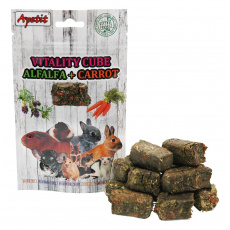 AKCE Apetit - VITALITY CUBE, PRESSED ALFALFA with CARROT 150g