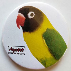 Apetit - reklamní placka - papoušek 5