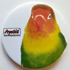 Apetit - reklamní placka - papoušek 6