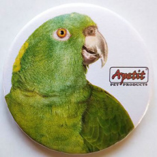 Apetit - reklamní placka - papoušek 10