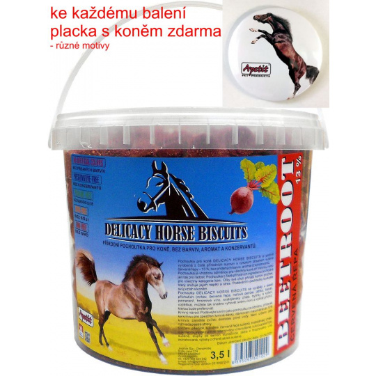 Apetit - DELICACY HORSE BISCUITS - BEETROOT 3,5 l