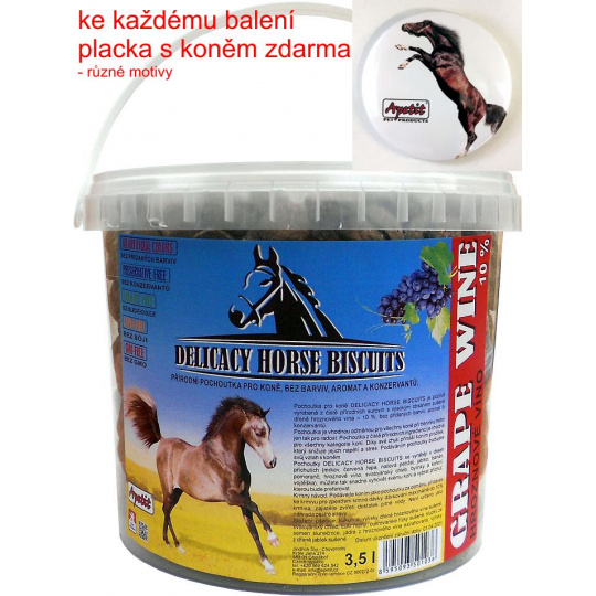 Apetit - DELICACY HORSE BISCUITS - GRAPE WINE 3,5 l