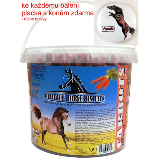 Apetit - DELICACY HORSE BISCUITS - CARROTS 3,5 l