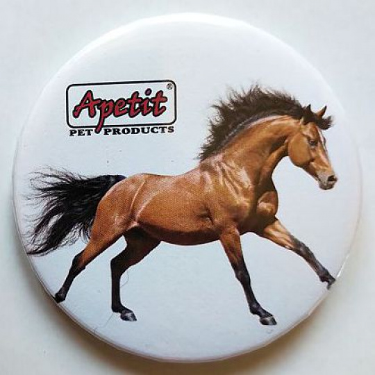 Apetit - reklamní placka - kůň 1